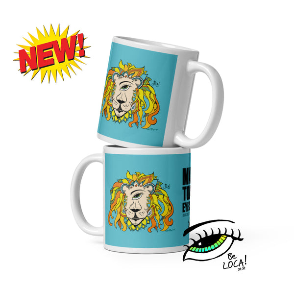 RastafarEYE Lion Novelty Mug by Angelicque’ 2