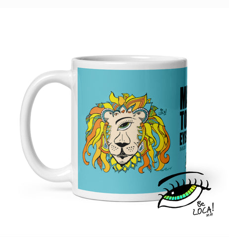 RastafarEYE Lion Novelty Mug by Angelicque’ 